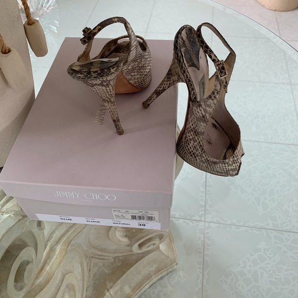 Jimmy Choo “Elaphe” Platform Sandals - Picture 2 of 6